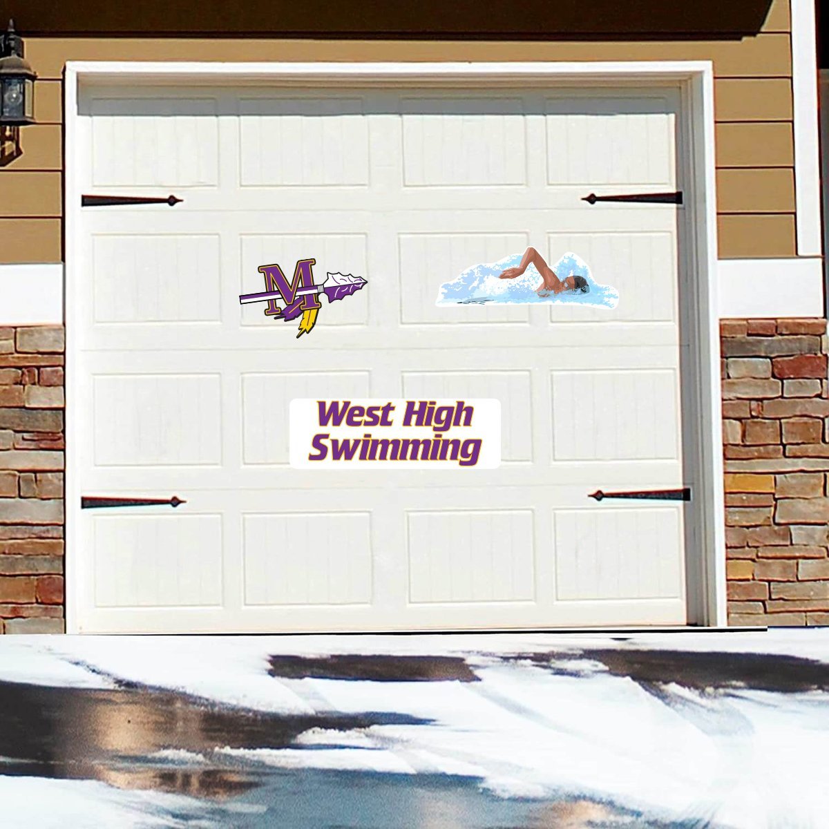 Custom Swim Team Garage Door Magnets (19956)