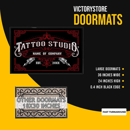 Custom Tattoo Studio Doormat