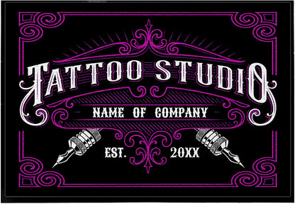 Custom Tattoo Studio Doormat