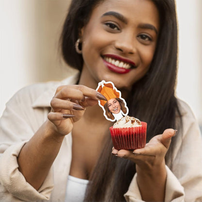 Custom Thanksgiving Cupcake Toppers (Turkey Hat)