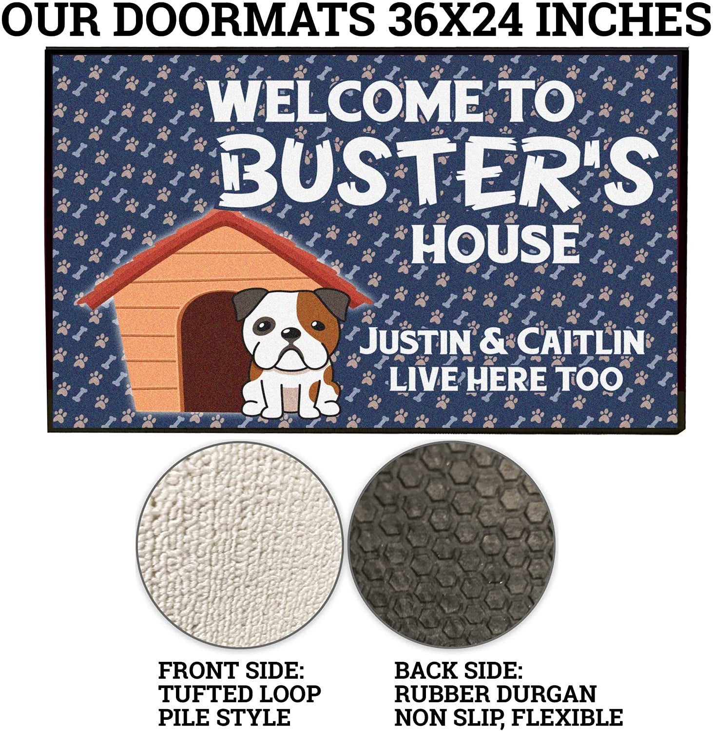 Dog front door outlet mat