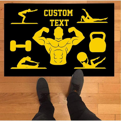 Custom Fitness Center Doormat