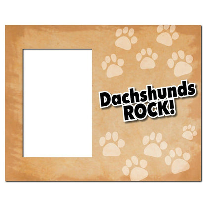 Dachshunds Rock Dog Picture Frame - Holds 4x6 picture