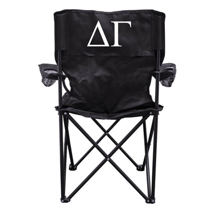 Delta Gamma Black Folding Camping Chair