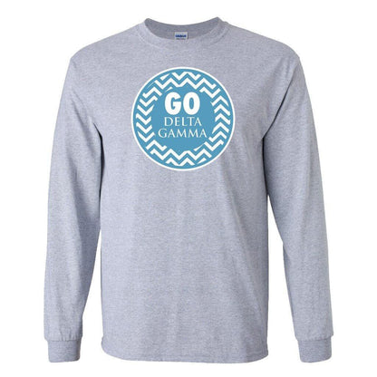 Delta Gamma Go Delta Gamma Long Sleeve T-Shirt - FREE SHIPPING