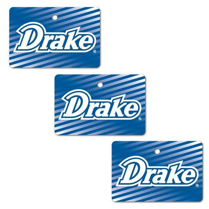 Drake University Ornament - Set of 3 Rectangle Shapes - FREE SHIPPING