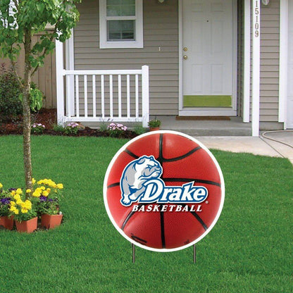 Drake University Shaped Plastic Yard Sign Design 1 - FREE SHIPPING