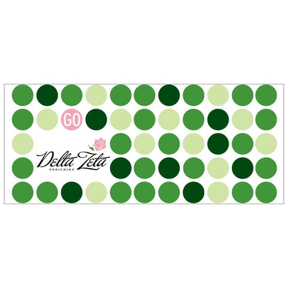 Delta Zeta 15oz Coffee Mug “ Go Delta Zeta! Polka Dots