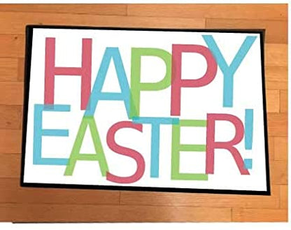 happy easter doormat