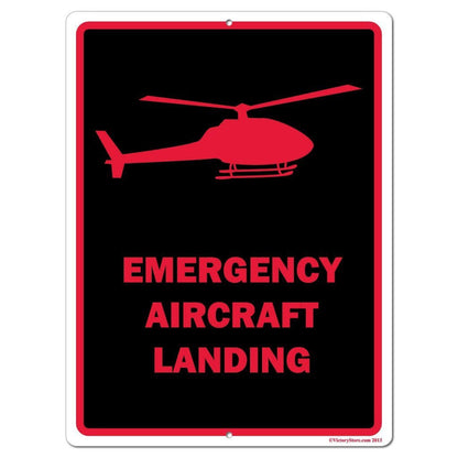 Emergency Aircraft Landing Sign or Sticker - #1