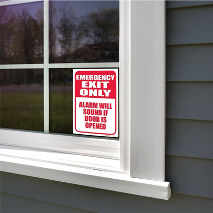 Emergency Exit Only Alarm Will Sound If Door is Opened Sign or Sticker