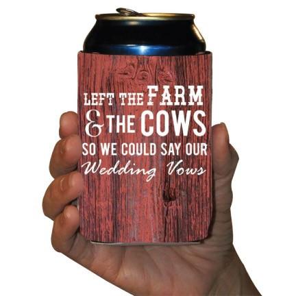 Wedding best sale custom koozies