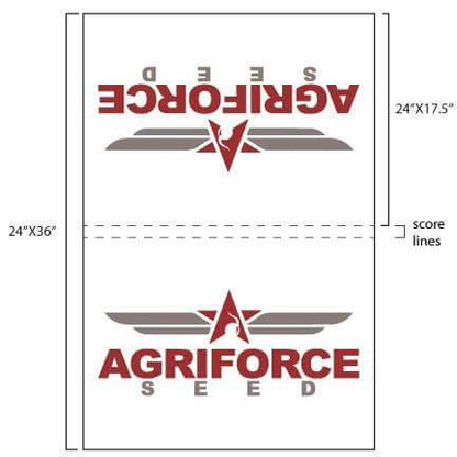 Custom Field Signs - 2' x 3' White Corrugated Plastic Field and Plot Signs