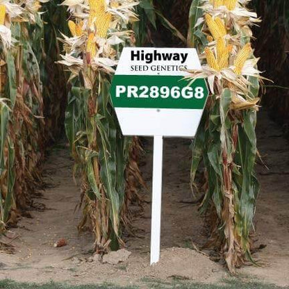 Custom Field Signs - 2' x 3' White Corrugated Plastic Field and Plot Signs