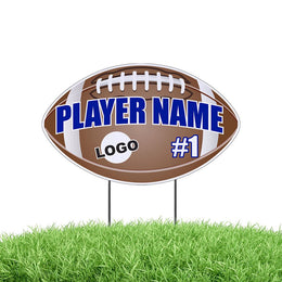 Football Shaped Team & Player Yard Signs | VictoryStore – VictoryStore.com