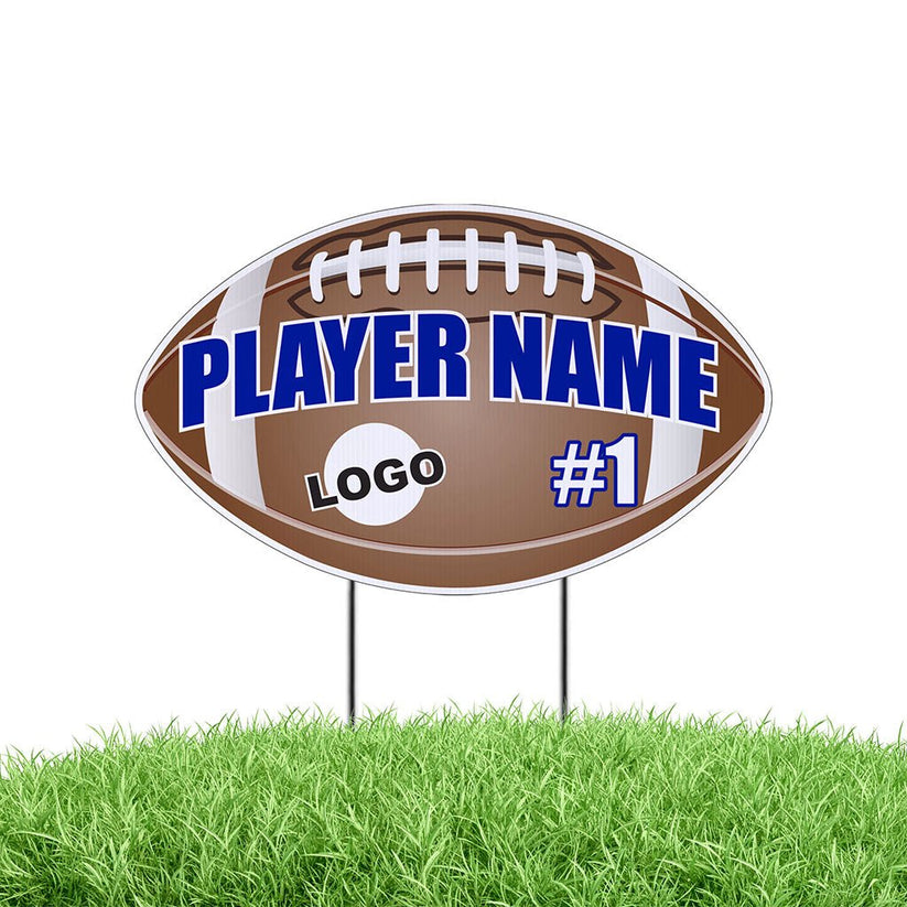 Football Shaped Team & Player Yard Signs – VictoryStore.com