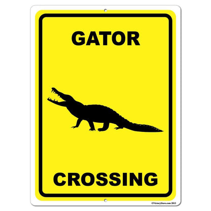 Gator Crossing Sign or Sticker