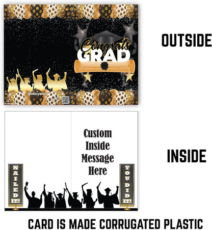 Giant Custom Congrats Grad Graduation Greeting Card