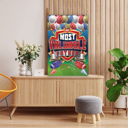 Giant Custom Most Valuable Father Greeting Card