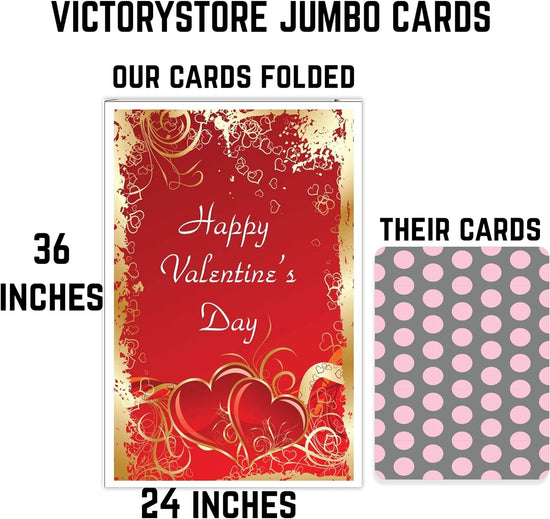 personalize jumbo valentines day cards