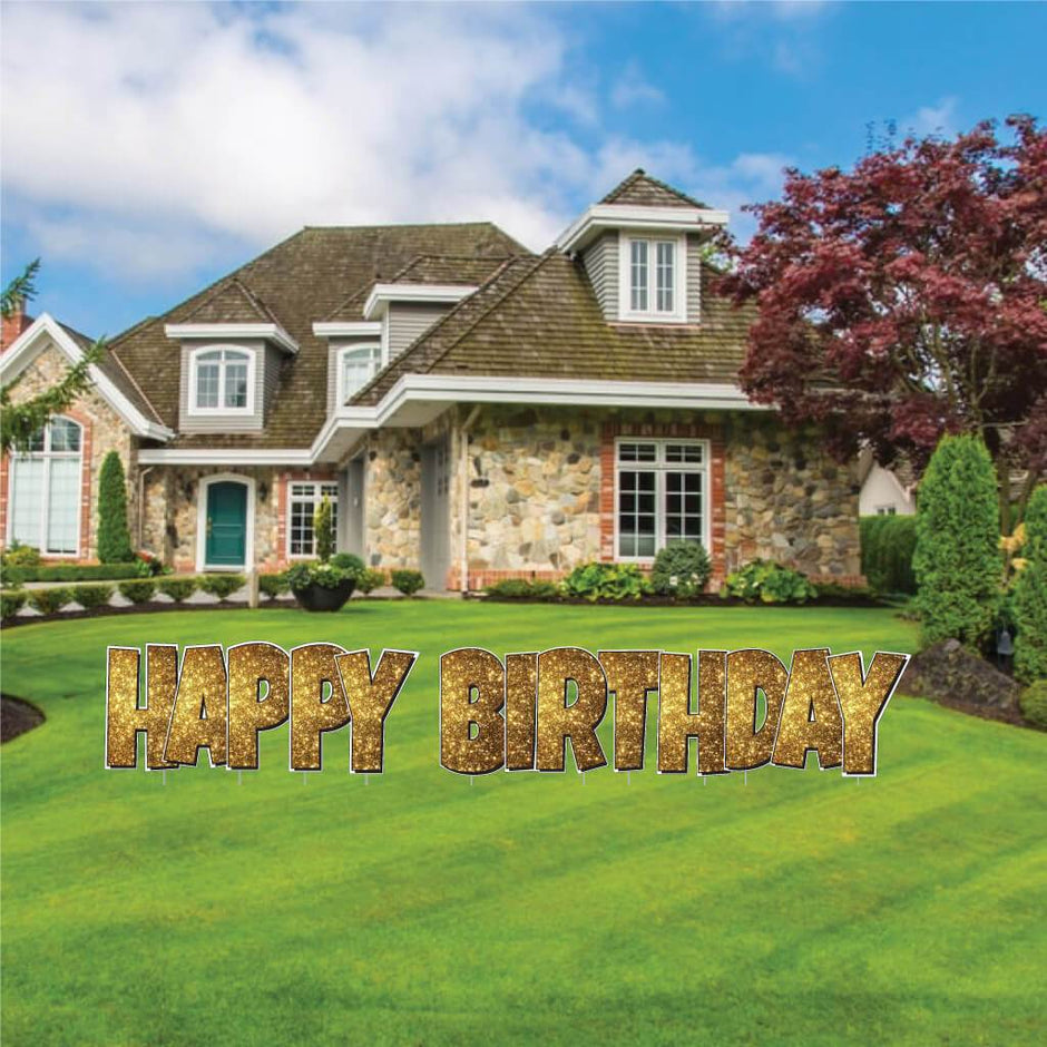 Yard Card Supplies for Birthdays | Yard Decorations | Free Shipping ...