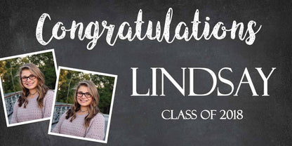 Graduation Banners - Chalkboard Design