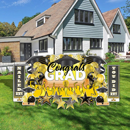 Graduation Oversized EZ Yard Cards | 11 pc set