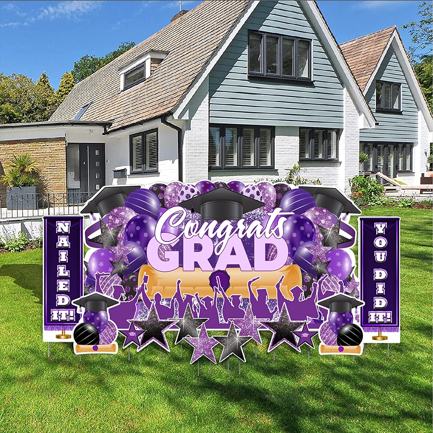 Congrats Grad Heart Quotes, Yard hotsell Card Setup Fillers, Grad Party Yard Signs, Class of 2022, Yard Card Business Supplier, Graduate Flair