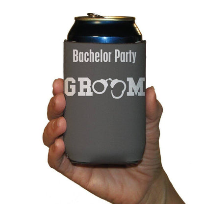 Bachelor Party Drink Can Coolers Goodbye Life Hello Wife- set of 6 - FREE SHIPPING