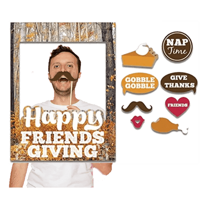 Happy Friendsgiving Photo Booth Frame & Props