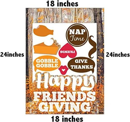 Happy Friendsgiving Photo Booth Frame & Props