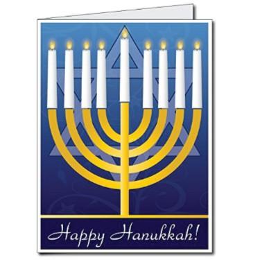 Giant Hanukkah Card (Happy Hanukkah), W/Envelope - Stock Design