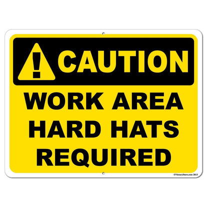 Hard Hats Required Sign or Sticker - #3