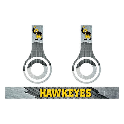 University of Iowa - Set of 3 Metal Patterns - Skins for Beats Solo HD - FREE SHIPPING