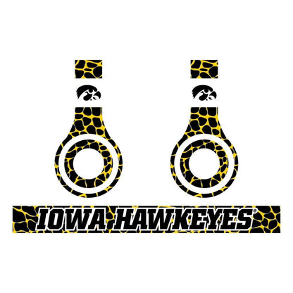 University of Iowa - Set of 3 Animal Patterns - Skins for Beats Solo - FREE SHIPPING