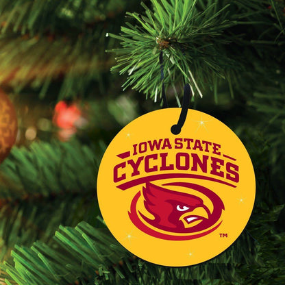 Iowa State University Ornament - Set of 3 Circle Shapes - FREE SHIPPING