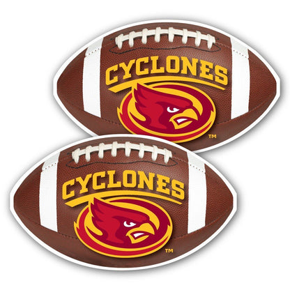 Iowa State University - Window Decal (Set of 2) - Football