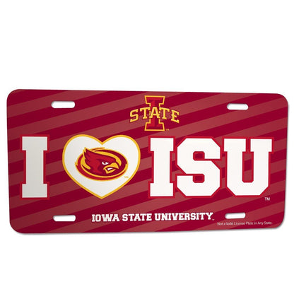 Iowa State University - License Plate - I Love ISU