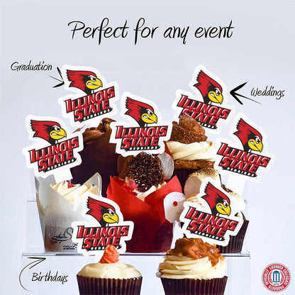 Illinois State Cupcake Toppers - Officially Licensed