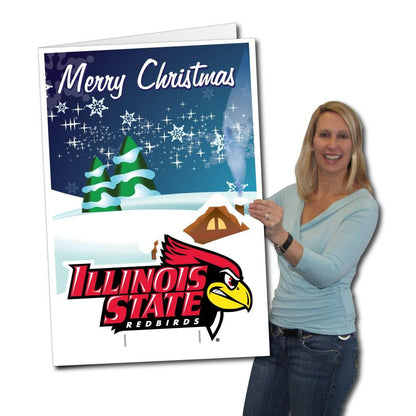 Illinois State University 2'x3' Giant 2-in-1 Holiday Greeting Card