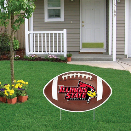 Illinois State University 18x24 Football Shaped Yard Sign - FREE SHIPPING