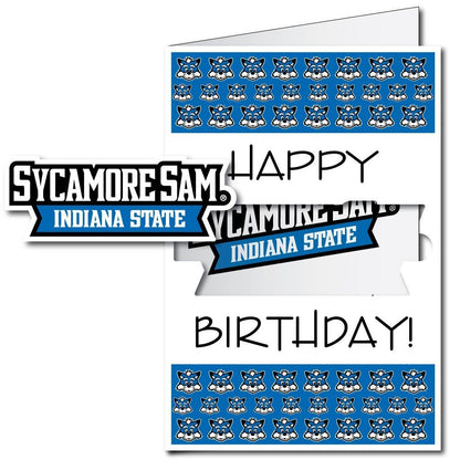 Indiana State University 2'x3' Giant Birthday Greeting Card