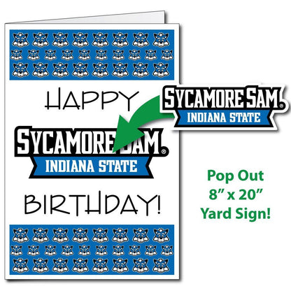 Indiana State University 2'x3' Giant Birthday Greeting Card