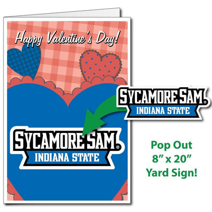 Indiana State University 2'x3' Huge Valentine's Day Card