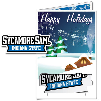 Indiana State University 2'x3' Giant Holiday Greeting Card