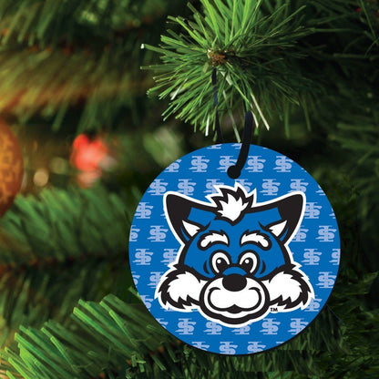 Indiana State University Ornament - Set of 3 Circle Shapes - FREE SHIPPING