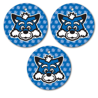 Indiana State University Ornament - Set of 3 Circle Shapes - FREE SHIPPING