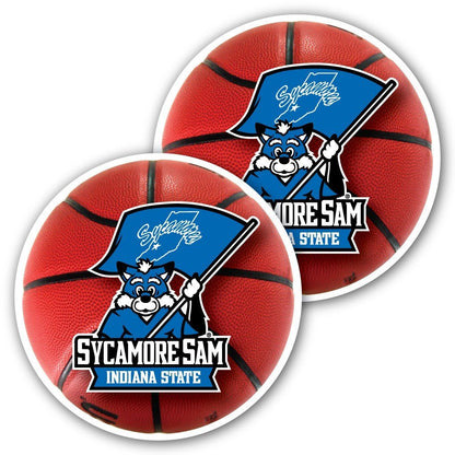 Indiana State University - Window Decal (Set of 2) - Basketball