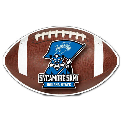 Indiana State University - Football Shaped Magnet