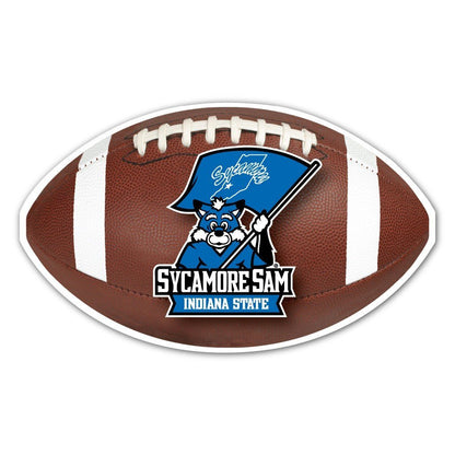 Indiana State University Football Shaped Plastic Yard Sign - FREE SHIPPING